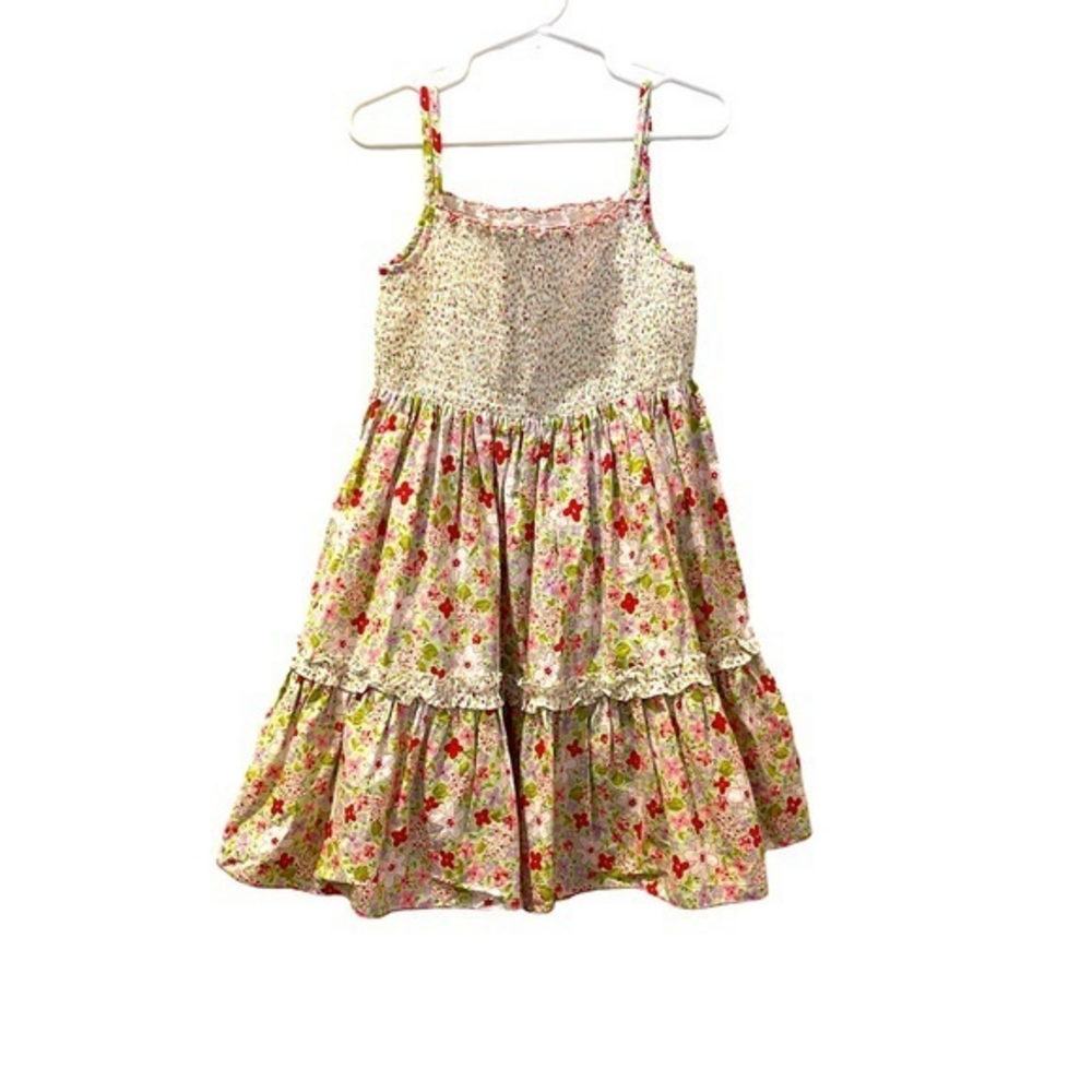 Sarah Louise Floral‎ Printed Strappy Dress Girl’s Size Small
